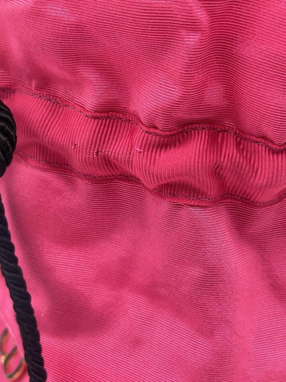 Christian Dior Pink Drawstring Makeup Bag Satin CD Logo Cosmetic Pouch Vintage - Picture 9 of 16